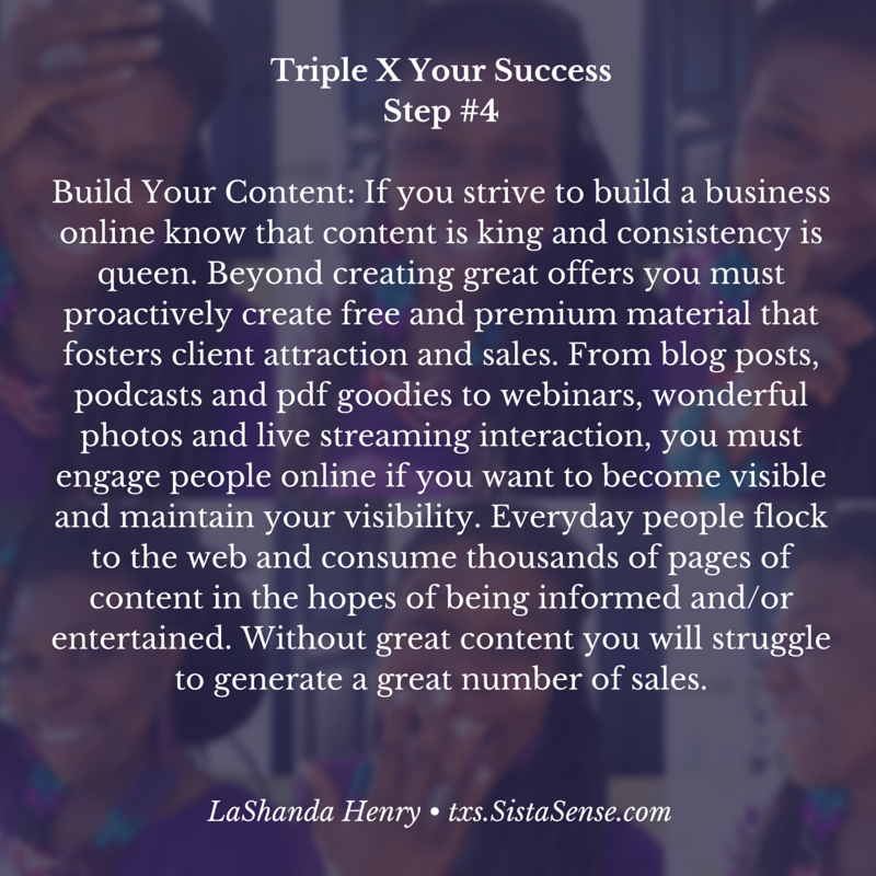 SistaSense 7 Steps to Triple X Your Success
