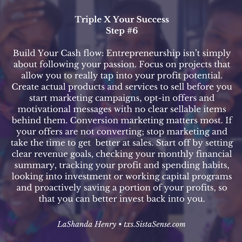 SistaSense 7 Steps to Triple X Your Success