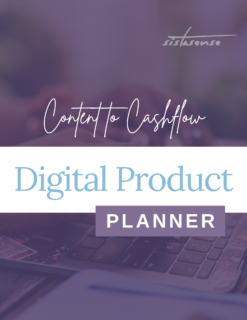 Content to Cashflow Digital Product Planner