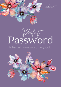 Purple Perfect Internet Password Book